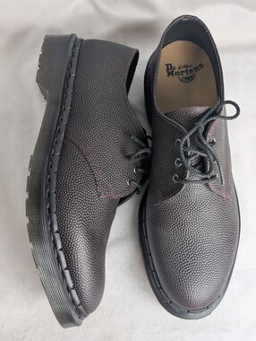 Dr. Martens 1461 Oxblood Atlas Pebble Grain Leather Oxford Shoes 11L/10M NWOB